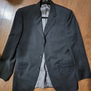 J. Ferrar 38R 100% Wool Shadow Stripe Men's Blazer Sport Jacket